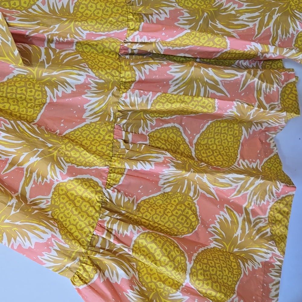 Boden Ava Tiered Maxi Dress In Pinapple Print Size 14 - Picture 12 of 16
